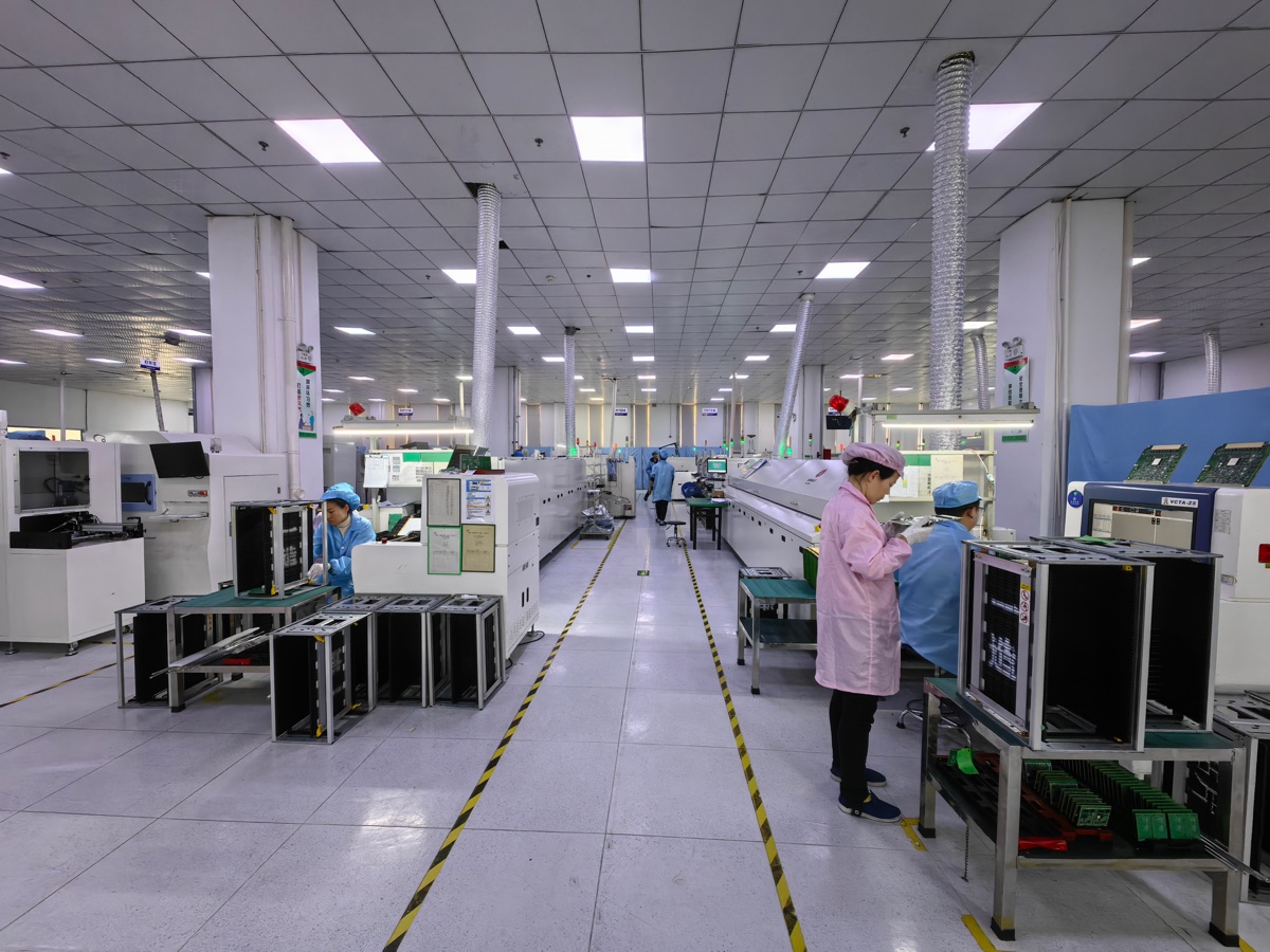 SMT production floor inside the Belinkage factory